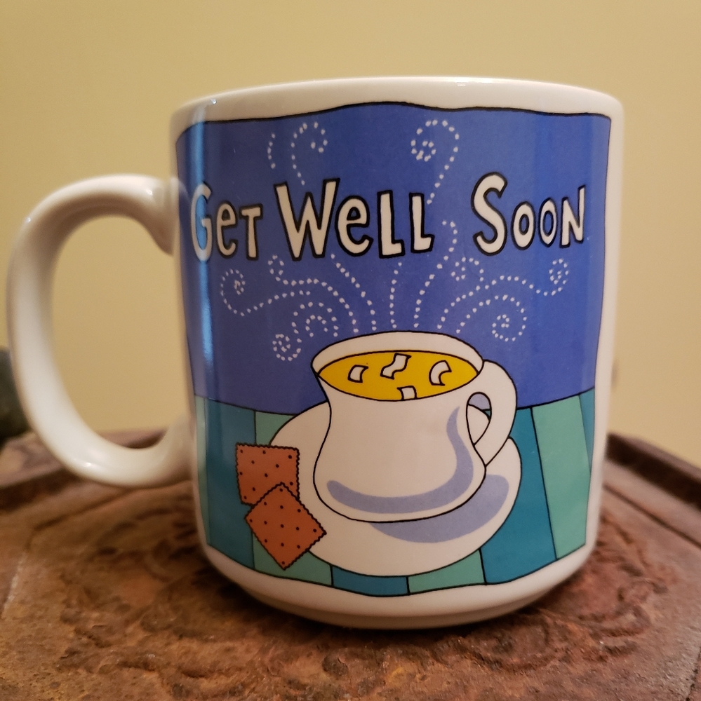Vintage Russ Get Well Soon mug